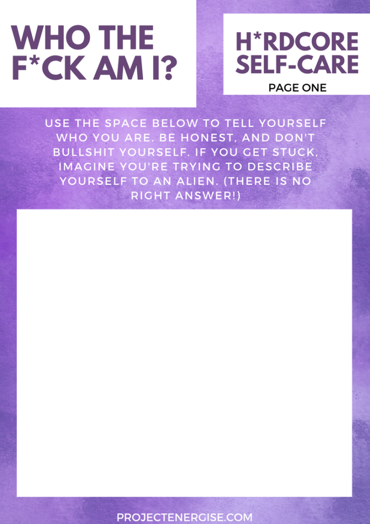 Hardcore Printable Self Care Worksheets For Adults