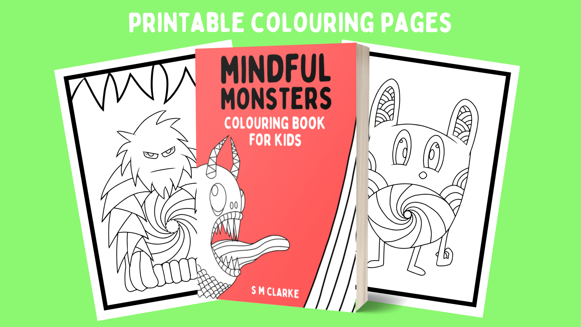 Mindful Monsters Printable Colouring Book For Kids