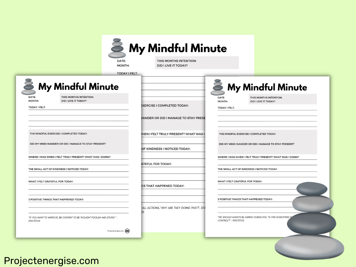 FREE Printable Mindfulness Journal Template