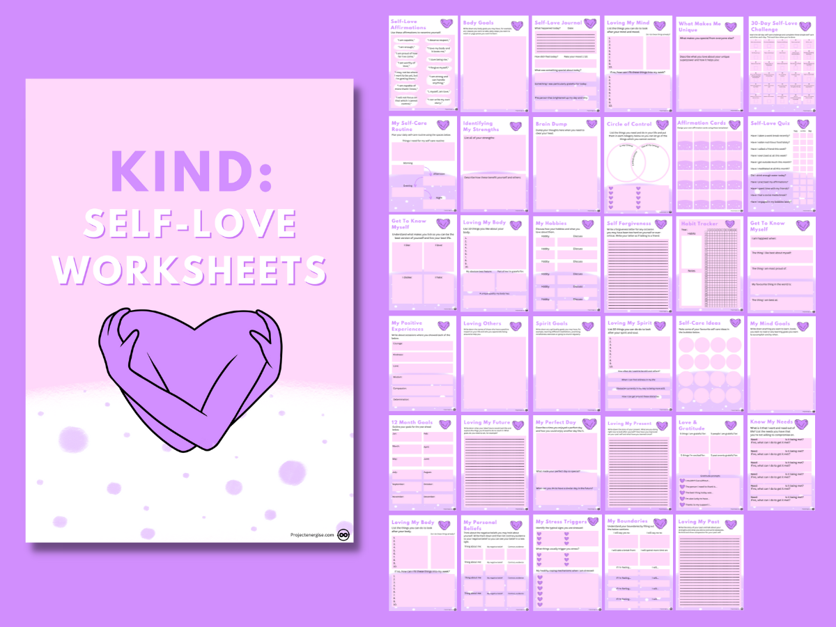 35 Printable Self-love Worksheets Pdf